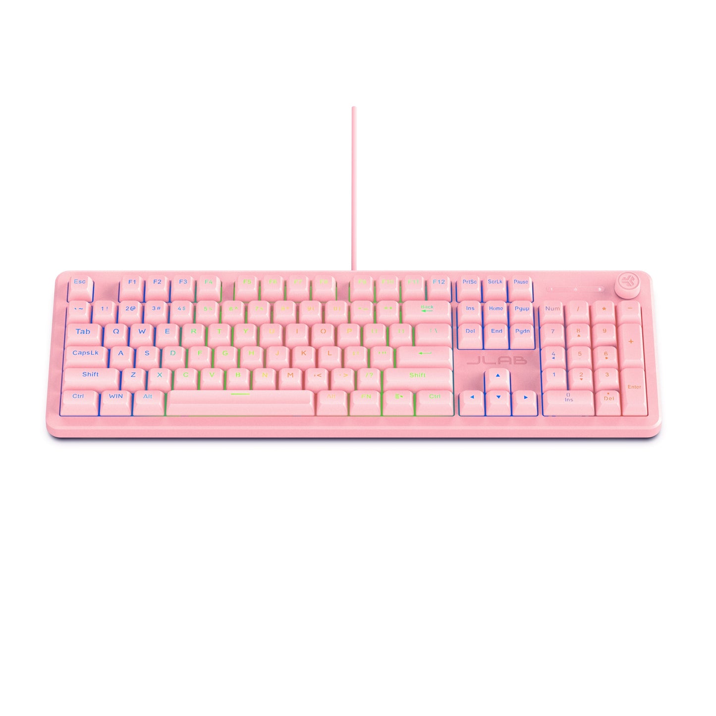 Nightfall Full-Size Wired Gaming Keyboard Pink